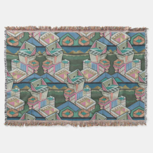 Cobertor Licorice atribui colagem 3D no suede