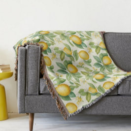 Cobertor Limão-Blossomo-do-Mediterrâneo Citrus