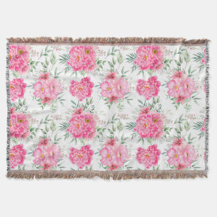 Cobertor Lindas Flores Aquarela Padrão Floral
