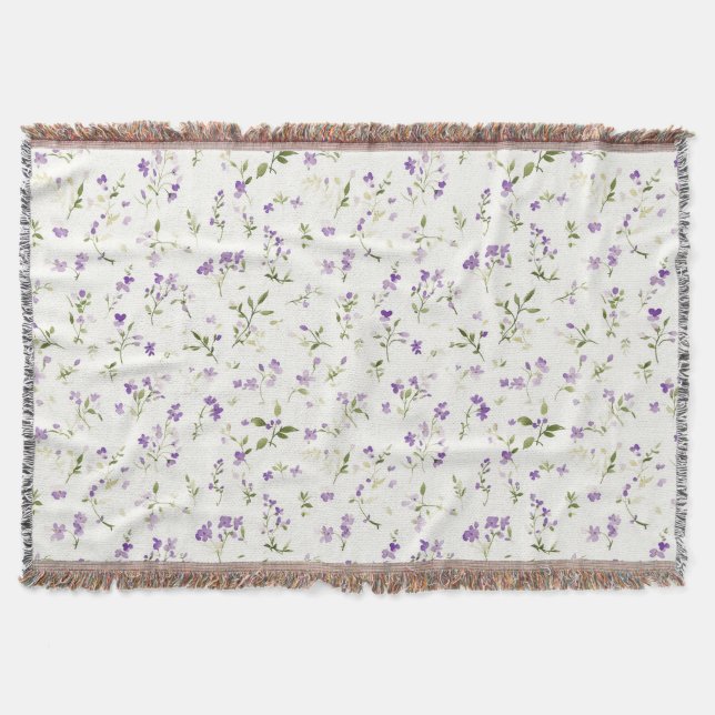 Cobertor Lindas Flores de Lavanda (Frente)