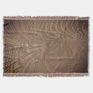 Cobertor Linhas de padrão distribuídas por onda abstrato