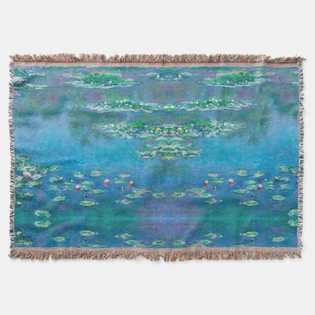 Cobertor Lírios de água, Claude Monet (Frente)