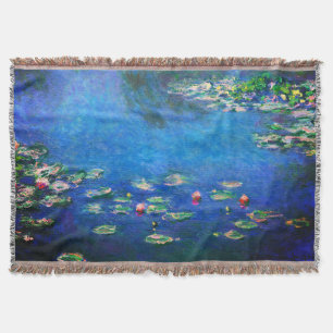 Cobertor Lírios de Água Vintage por Claude Monet