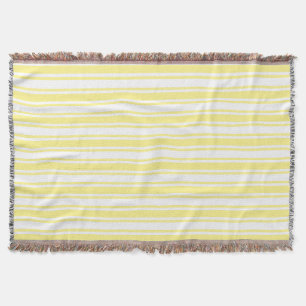 Cobertor Listras amarelas e brancas de doce