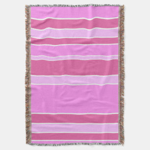 Cobertor Listras cor-de-rosa