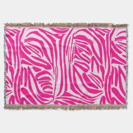 Cobertor Listras de zebra rosa