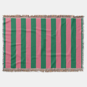 Cobertor Listras Rosa Querido Picles Verde