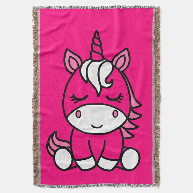 Cobertor Little Girls Unicorn Pony (Frente Vertical)