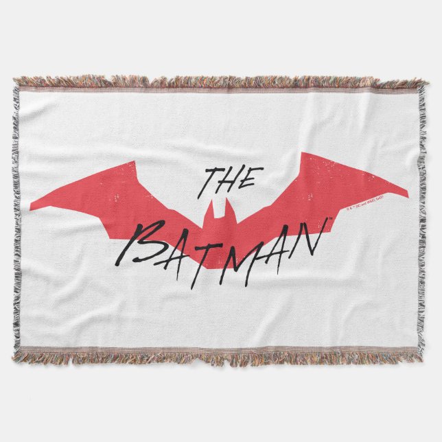 Cobertor Logotipo de Bat Manuscrito de Batman (Frente)