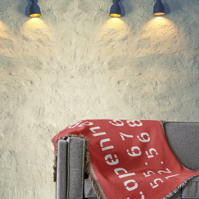 Cobertor Longitude do Latitude Copenhaga (Coordinating home decor and drinkware available)