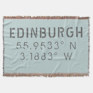 Cobertor Longitude do Latitude de Edimburgo