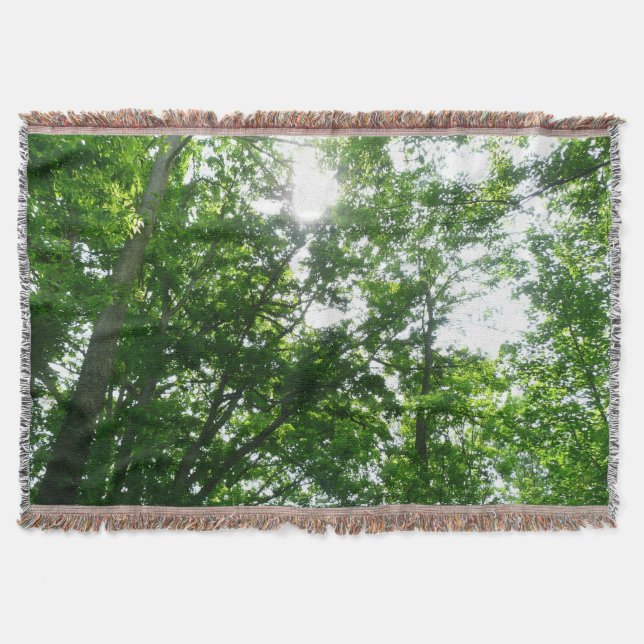 Cobertor Looking Up to Summer Trees (Frente)