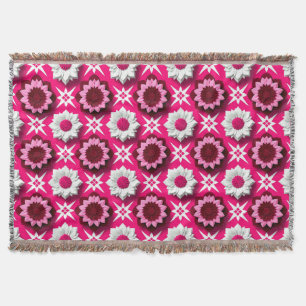 Cobertor 🌸Lótus Floral Vibrante Rosa Harmonia✨