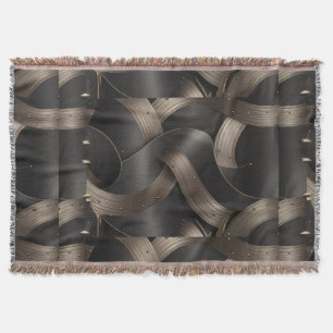 Cobertor Luxo Masculino Moderno com Fluxo de Bronze