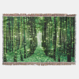 Cobertor Mágico Floresta Verde Mistério