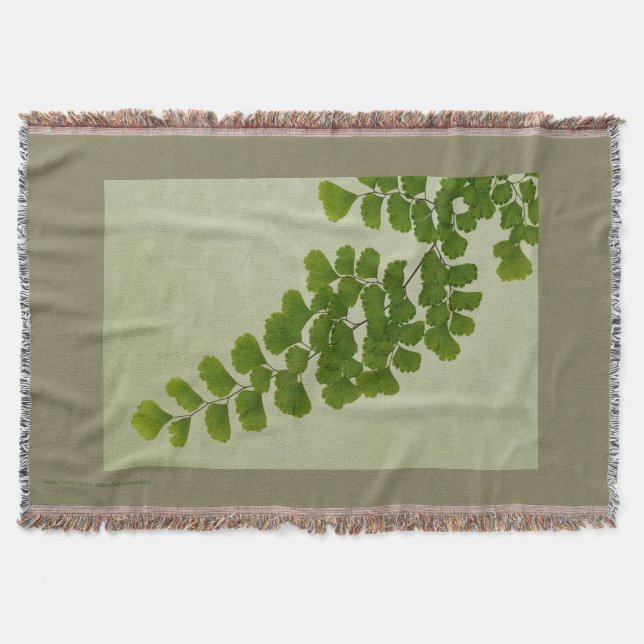Cobertor Maiden Hair Fern Frond (Frente)