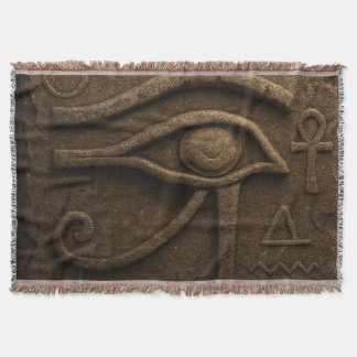 Cobertor Majestic Eye of Horus Pharaonic Throw Blanket