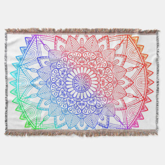 Cobertor Mandala Arco-íris