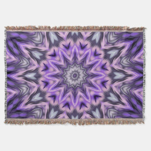 Cobertor Mandala púrpura Lilac