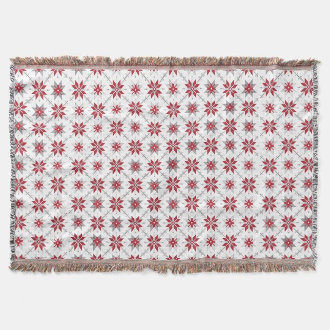 Cobertor Manhã da Letónia - SN - padrão geométrico V (Frente)