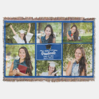 Manutenção da Colagem de Fotos de Graduação Azul P