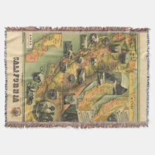 Cobertor Mapa de Califórnia