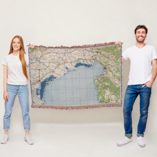 Cobertor Mapa de Veneza, Italia