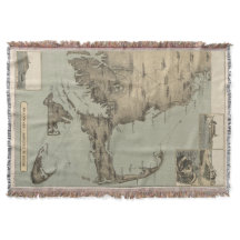 Mapa do vintage de Cape Cod (1885)