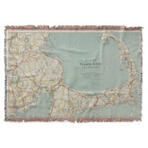 Mapa do vintage de Cape Cod (1917)