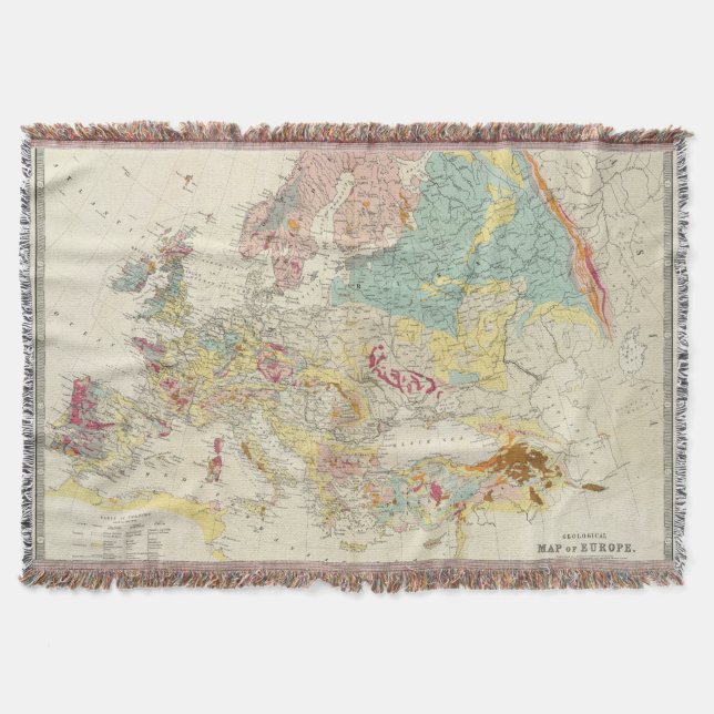Cobertor Mapa Geological Europa (Frente)