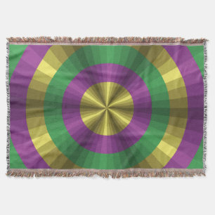 Cobertor Mardi Gras Illusion Throw Blanket