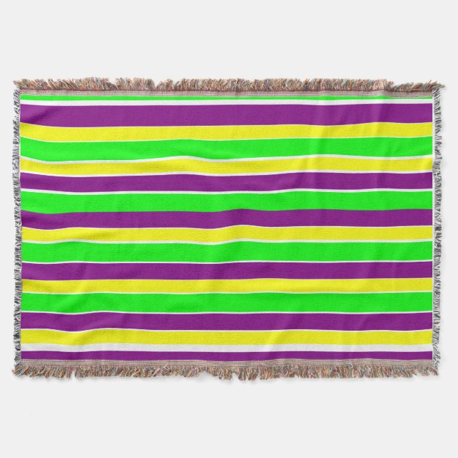 Cobertor Mardi Gras Stripes (Frente)