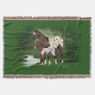 Cobertor Mare e Foal de Cavalo Appaloosa