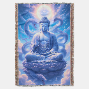 Cobertor Meditação do Buda do Dragão Místico