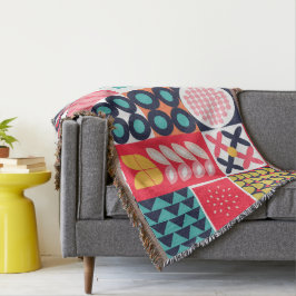 Cobertor Meio século Geométrico Colorido