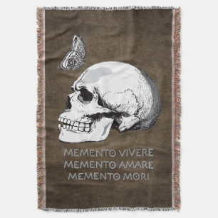 COBERTOR MEMENTO VIVERE • MEMENTO AMARE • MEMENTO MORI
