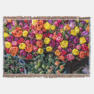 Cobertor Mercado de Flores Frescas – Floral Vibrante