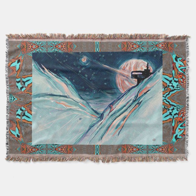 Cobertor Minha futura casa no espaço (Frente)