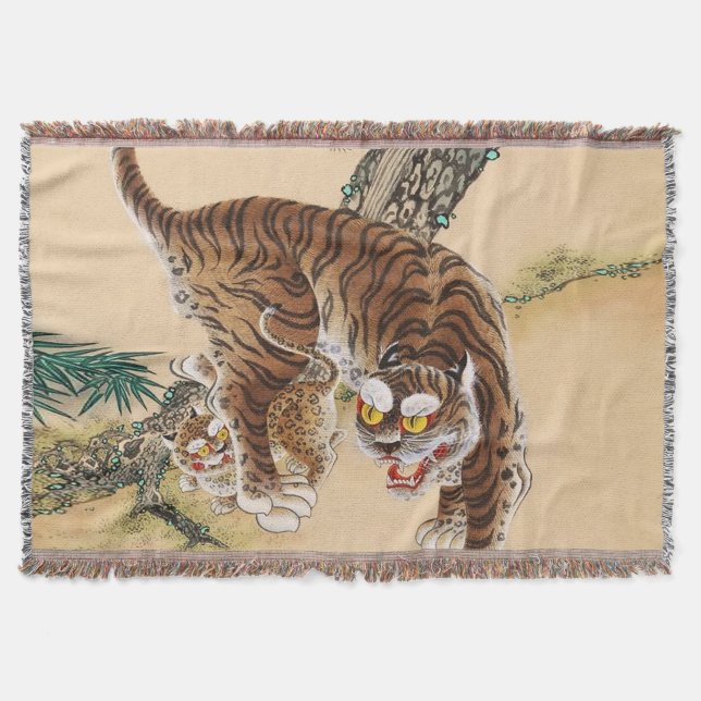 Cobertor Minhwa Tigre Feio Coreano  (Frente)