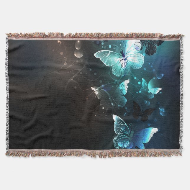 Cobertor Mint Night Butterflies (Frente)