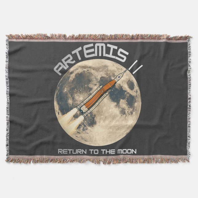 Cobertor missão artemis à lua (Frente)