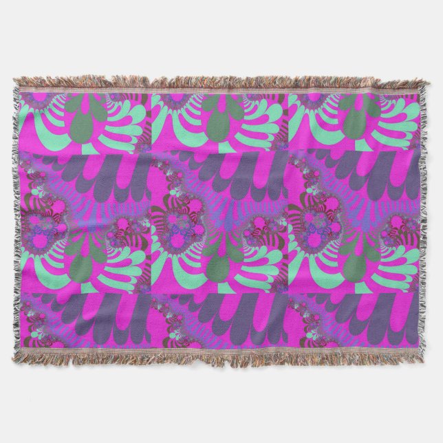 Cobertor Mod rosa e lacrimogênio (Frente)