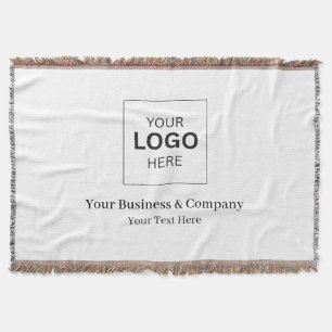 Cobertor Modelo de Logotipo de Negócios Personalizado