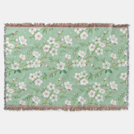 Cobertor Modern Cherry Blossoms Winter