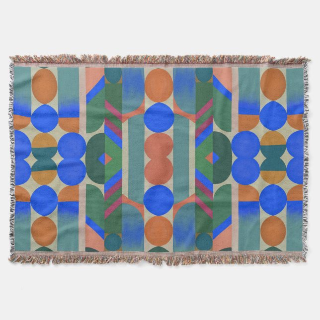 Cobertor Modern Colorful Shapes (Frente)