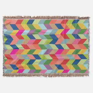 Cobertor Moderno Colorida Herringbone