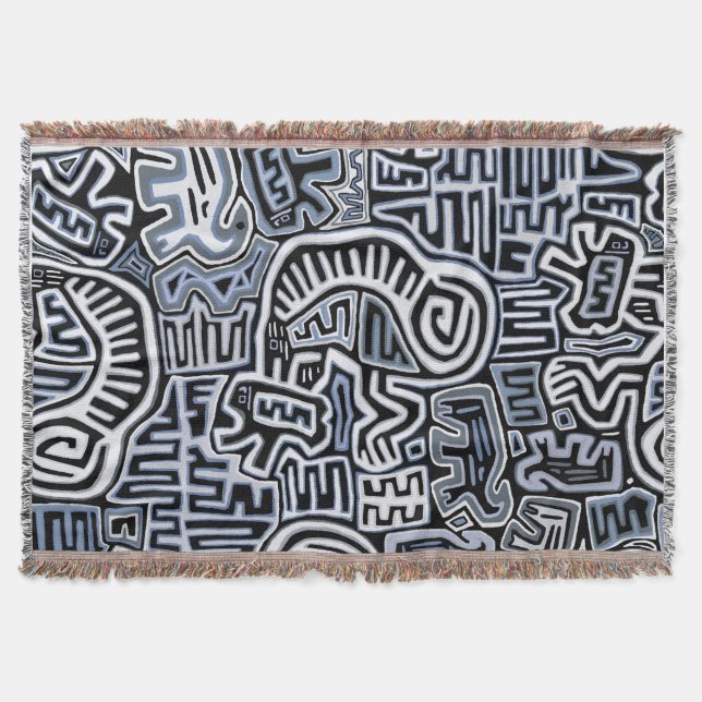 Cobertor Mola Ritual de Peyote Xamânico (Frente)