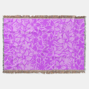 Cobertor Moloaa Bay Havaiana Hibiscus Tonal Stripes Blanket