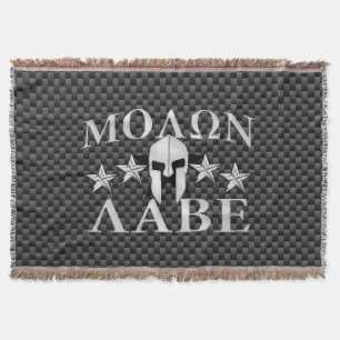 Cobertor Molon Labe Spartan Warrior Helmet 5 estrelas Carbo