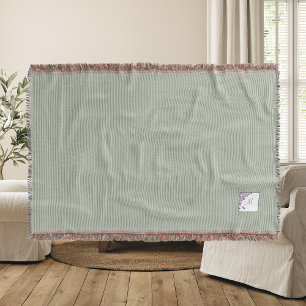 Cobertor Monograma de Script Floral Purple Rastreado de Alg